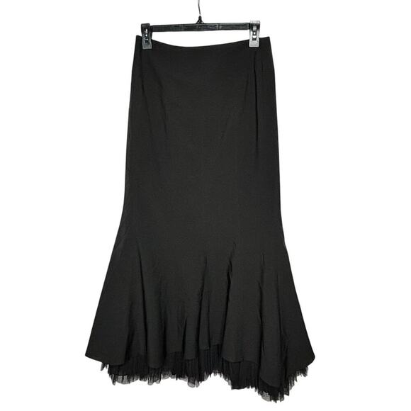 Suzanne Dresses & Skirts - Vintage Suzanne Black Witchy Flare 80s Corset Goth Grunge Full Skirt Size Small